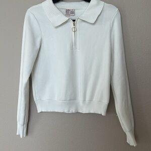 Love by design Annie quarter zip crop sweater